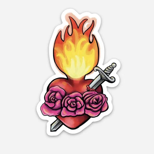 The Retro | Immaculate Heart Decal