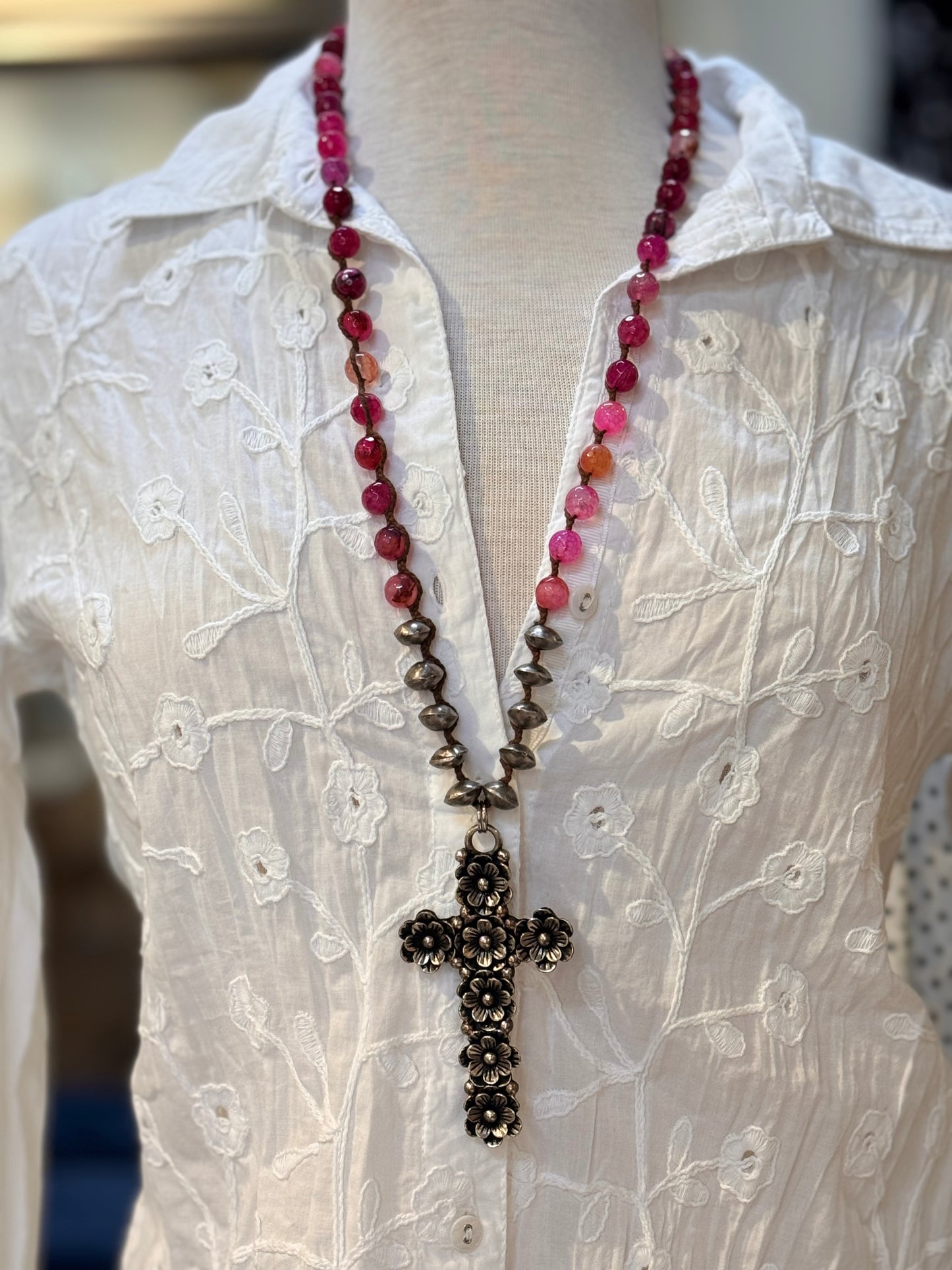 Tara Gasparian | Flower Cross Necklace