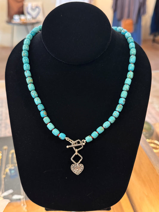 Sophia Alba Designs | Red Knotted Turquoise Necklace