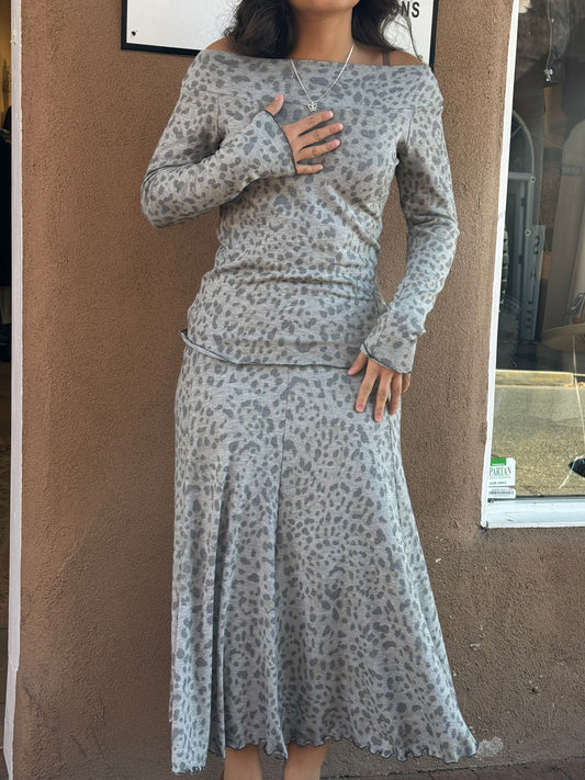 Bucko | Amy Long Top | Snow Leopard