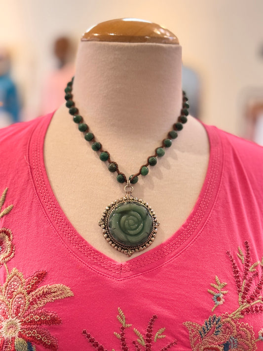 Tara Gasparian | Jade Rose Necklace