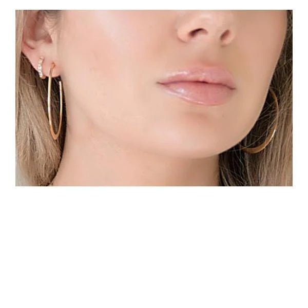 Athena | Hoop Post Earring