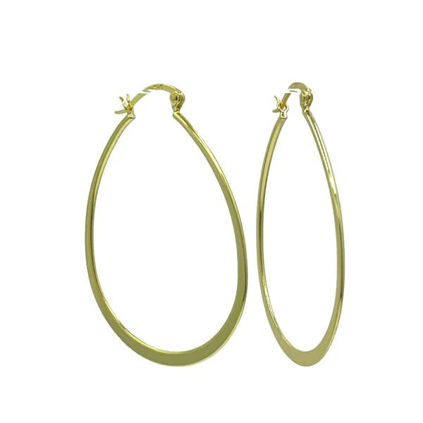 Athena | Oval Hoop Earrings
