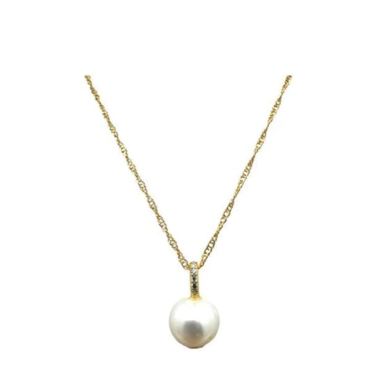 Athena | CZ Pendant Pearl Necklace