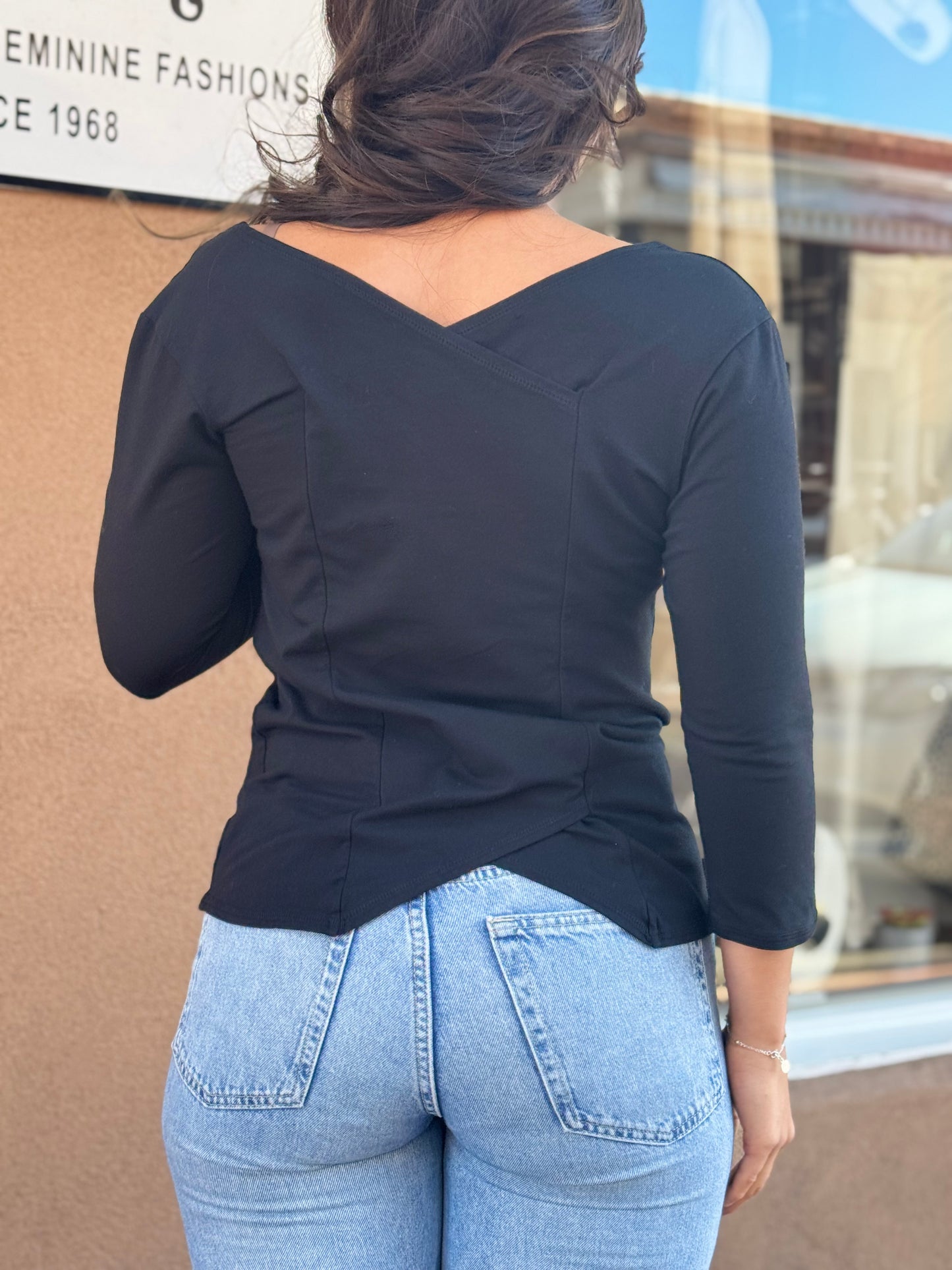 Luna Luz | 3/4 Crossover Top