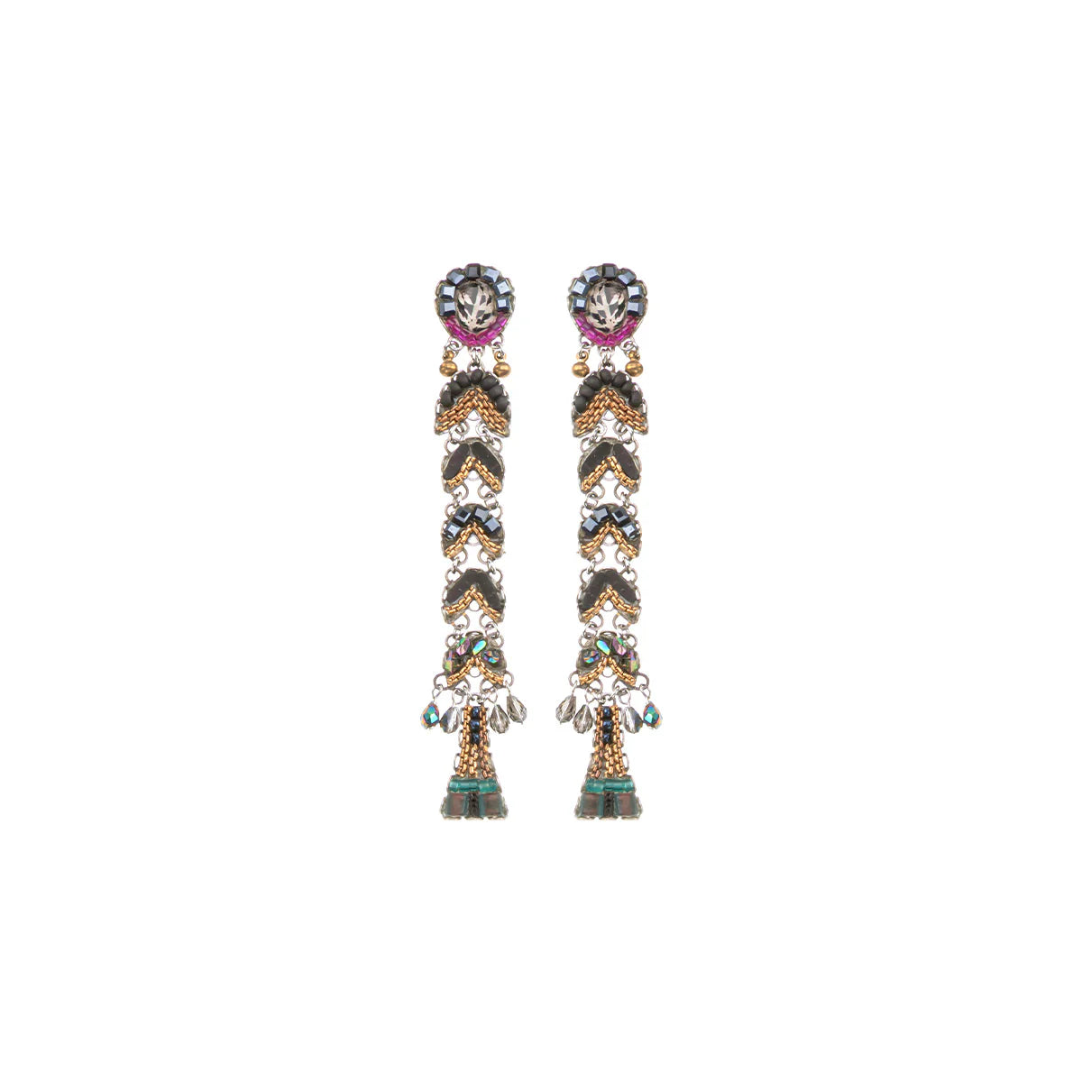 Ayala Bar | Obsidian Earrings | Pitch