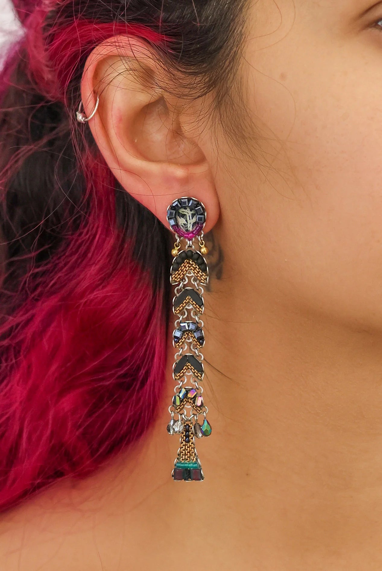Ayala Bar | Obsidian Earrings | Pitch