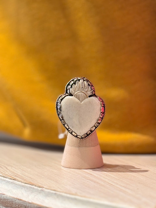 Tara Gasparian | Bone Heart Ring