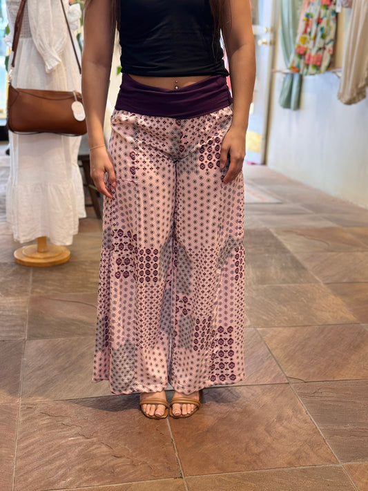 Bucko | Tiered Pants | Pink Patchwork