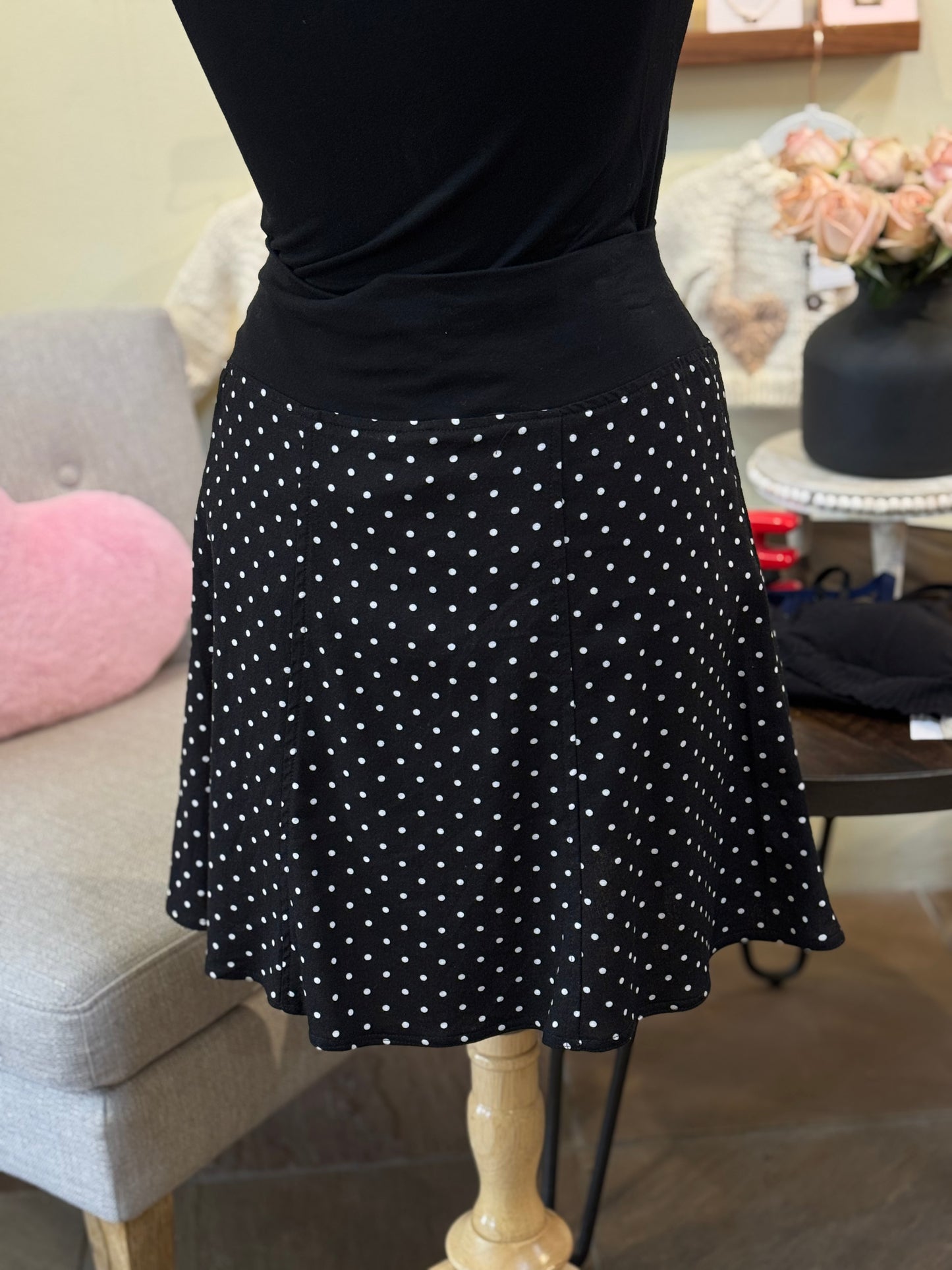 Bucko | Chelsey Skirt | B/W Dot
