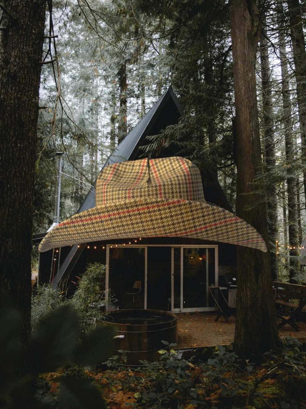 Zandria | Chestnut Tartan Hat