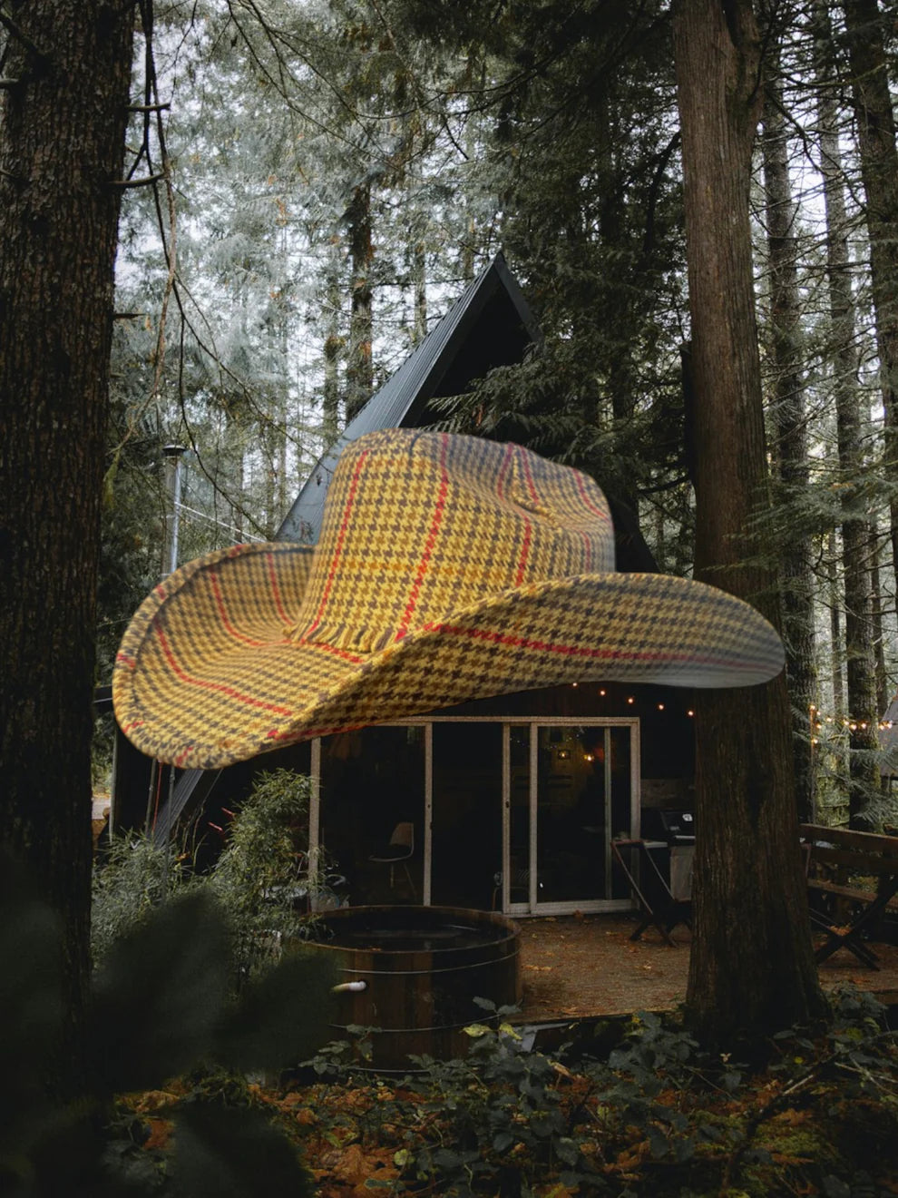 Zandria | Chestnut Tartan Hat