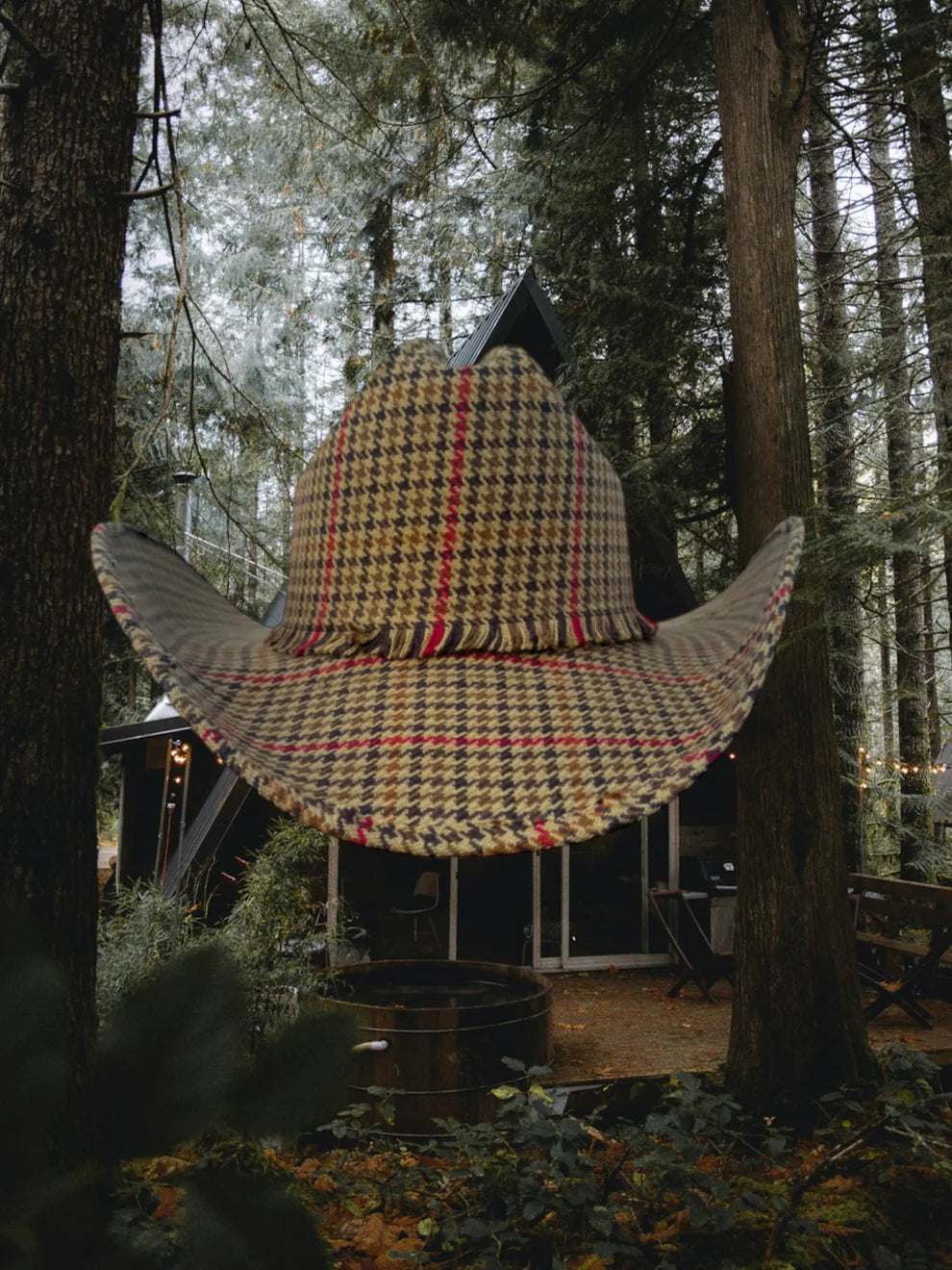 Zandria | Chestnut Tartan Hat