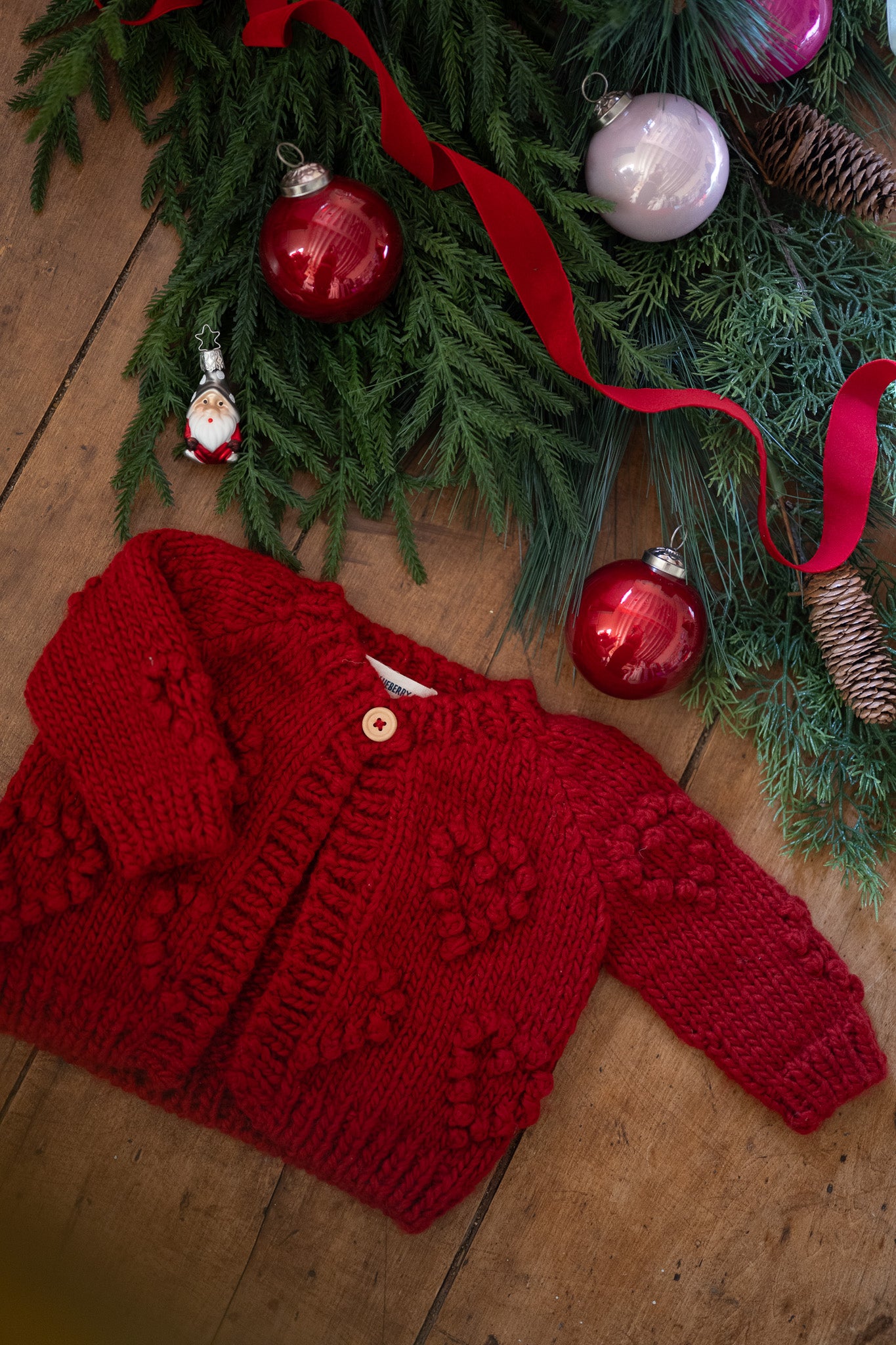 Blueberry Hill | Heart Popcorn Cardigan