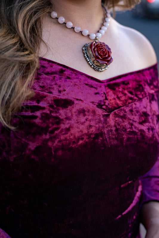 Tara Gasparian | Red Rose Necklace