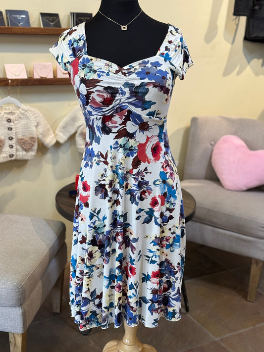 Bucko | Ava Dress | I/R/B Floral