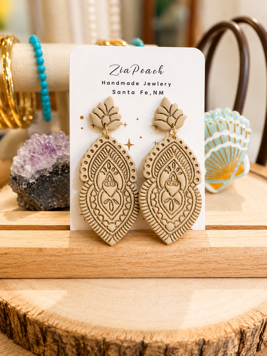 ZiaPeach | Paisley Dangle Earrings
