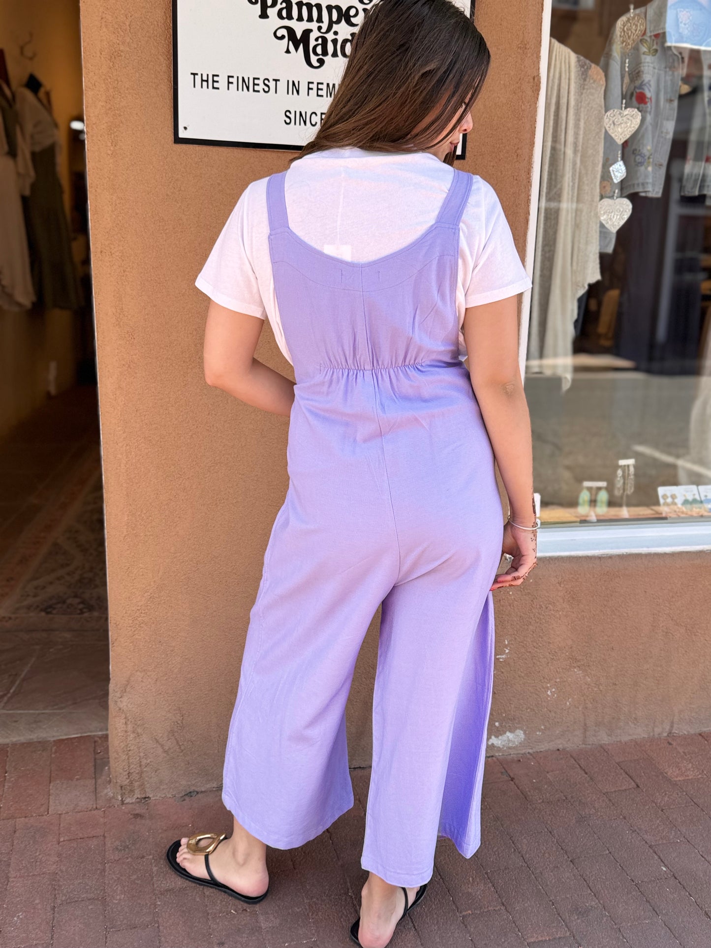 Bucko | Linen Jumpsuit | Light Purple
