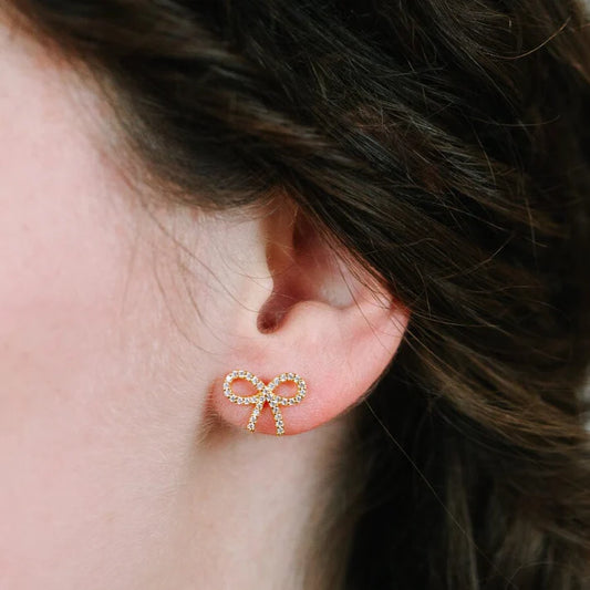 Athena | Rope Bow Earrings