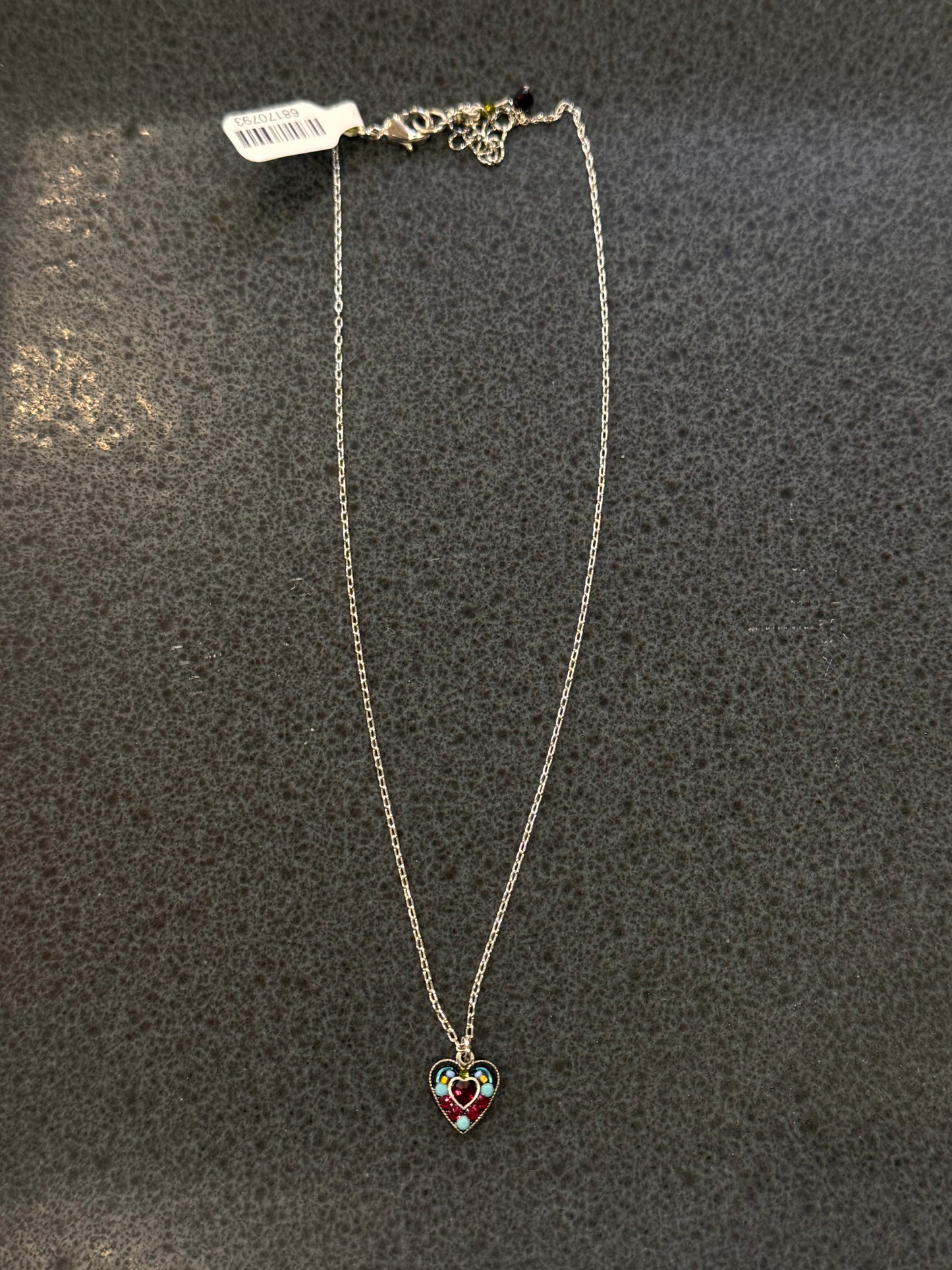 Firefly | Red Crystal Heart Pendant