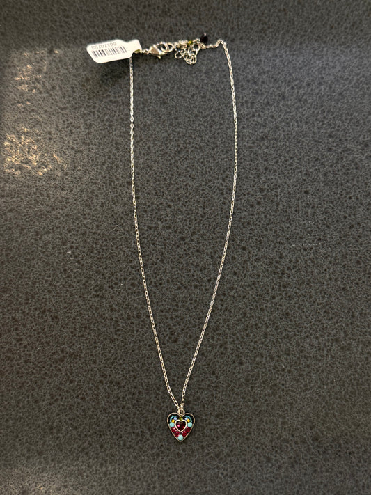 Firefly | Red Crystal Heart Pendant