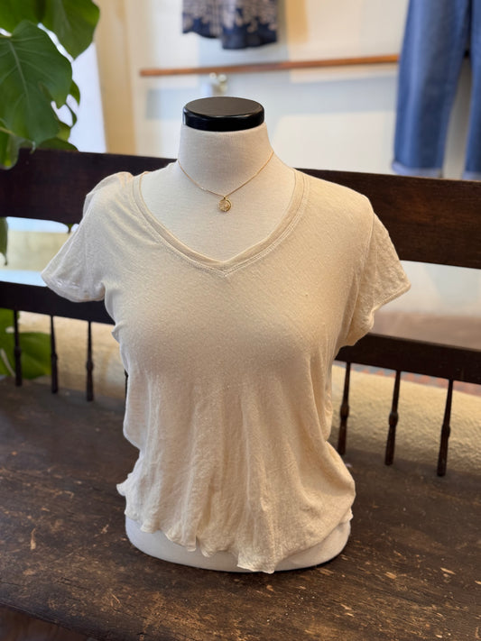 Bucko | Linen Bias T-Shirt | Natural