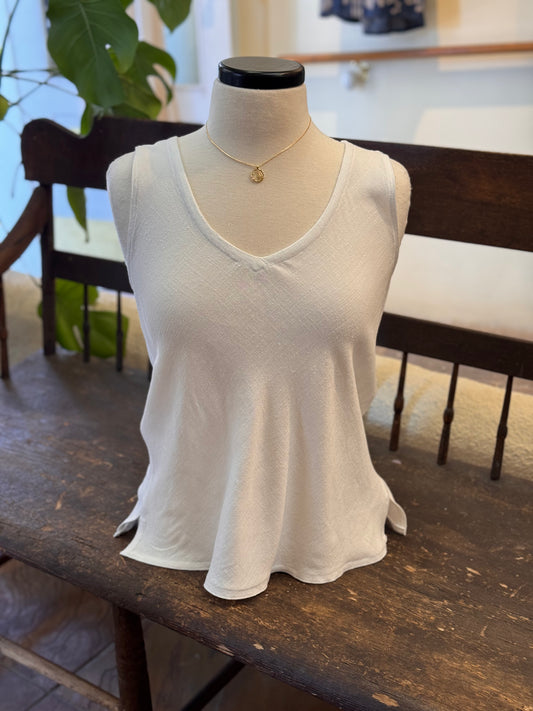 Bucko | Claire Bias Top | White