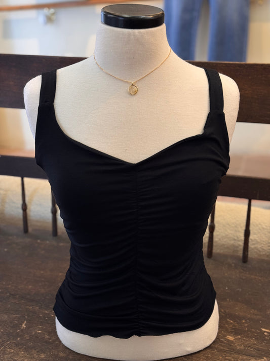 Bucko | Cora Ruched Top | Black