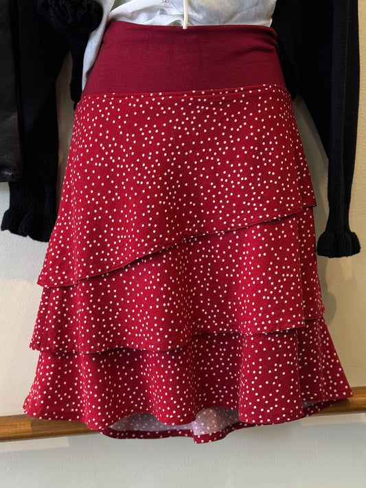 Bucko | Tiered Skirt | Ruby Dot