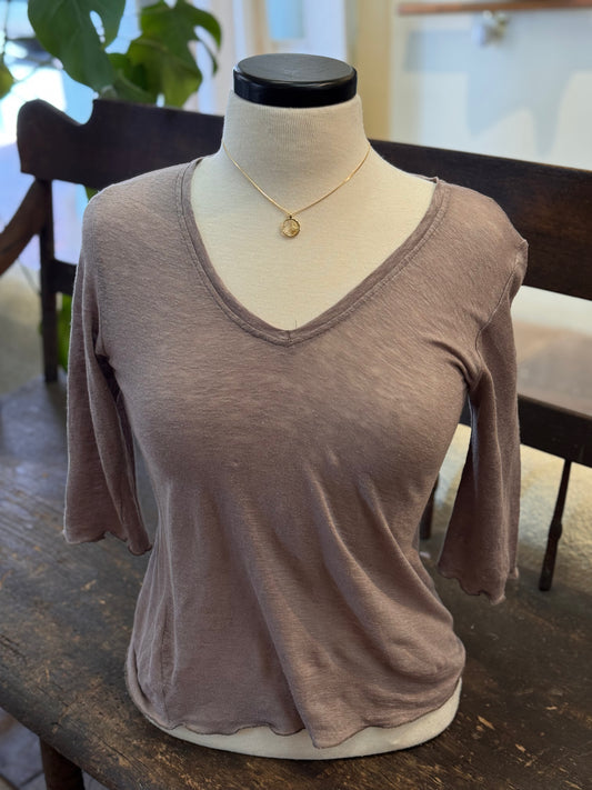 Bucko | 3/4 Bias T-shirt | Latte