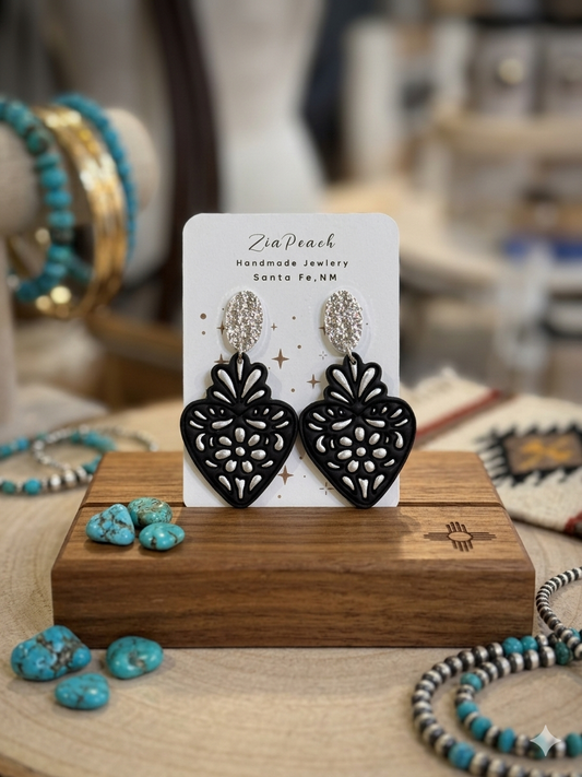 ZiaPeach | Mexican Heart Earrings