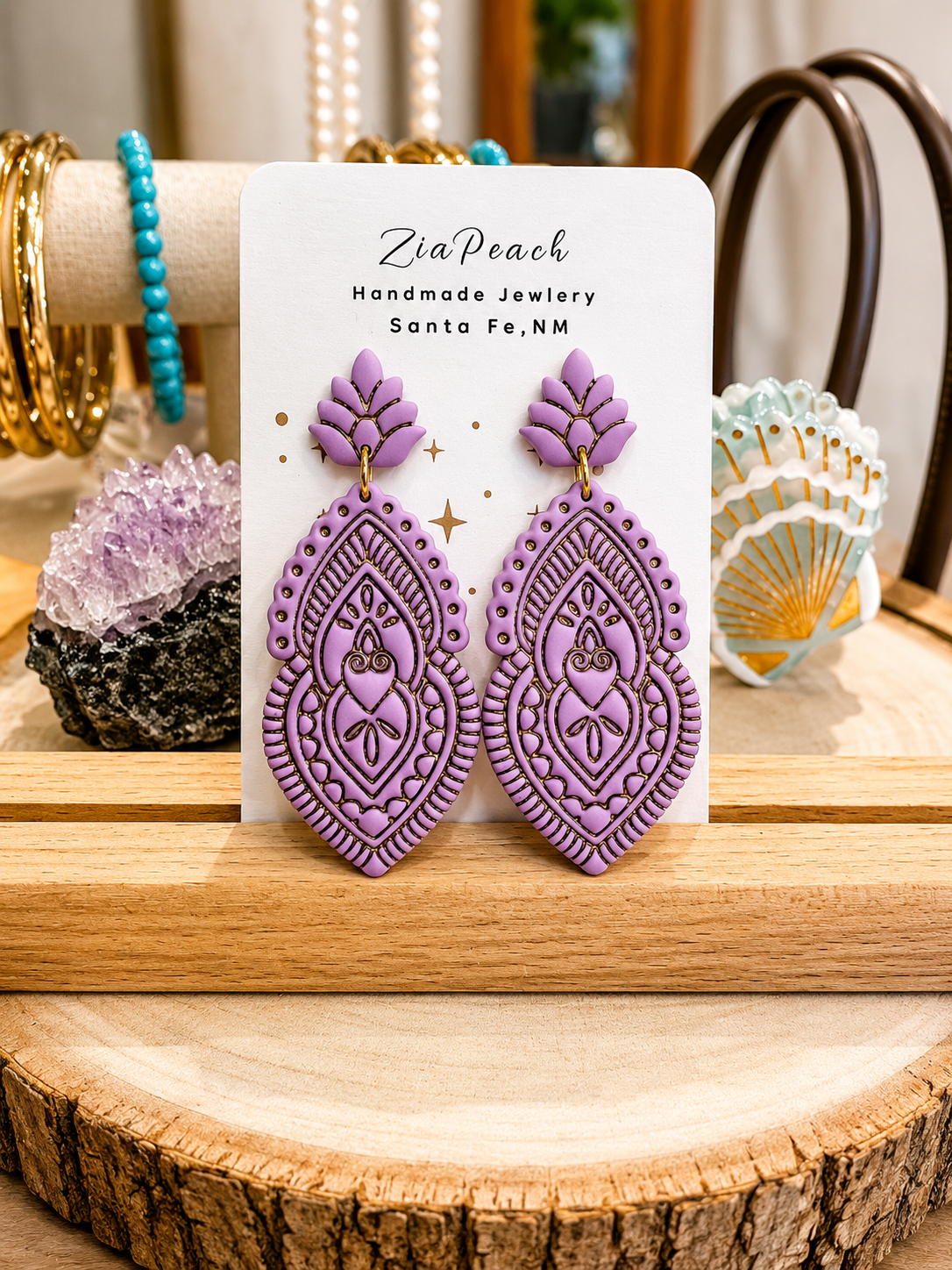 ZiaPeach | Paisley Dangle Earrings