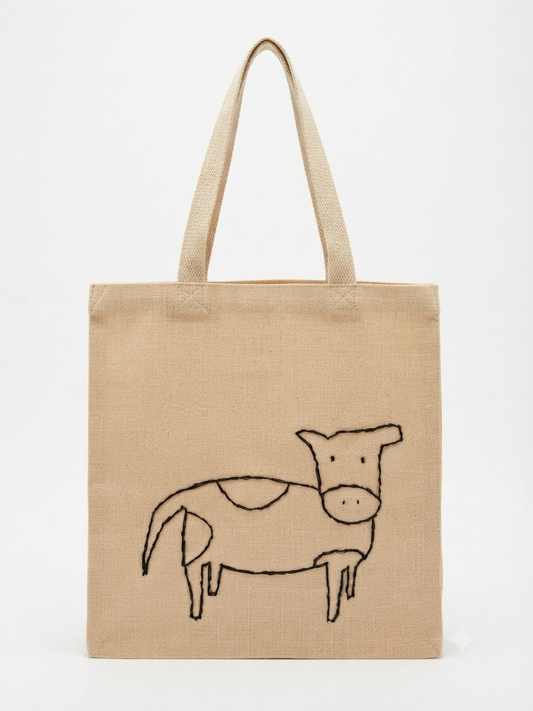 Francesca Glaspell Designs | Cow Tote