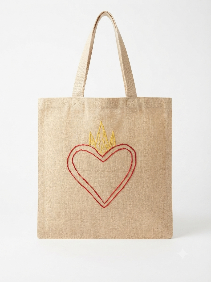 Francesca Glaspell Designs | Sacred Heart Tote