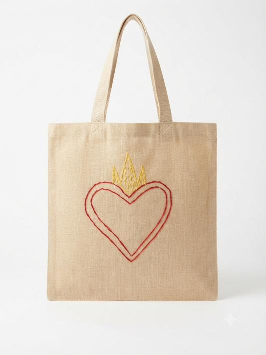 Francesca Glaspell Designs | Sacred Heart Tote