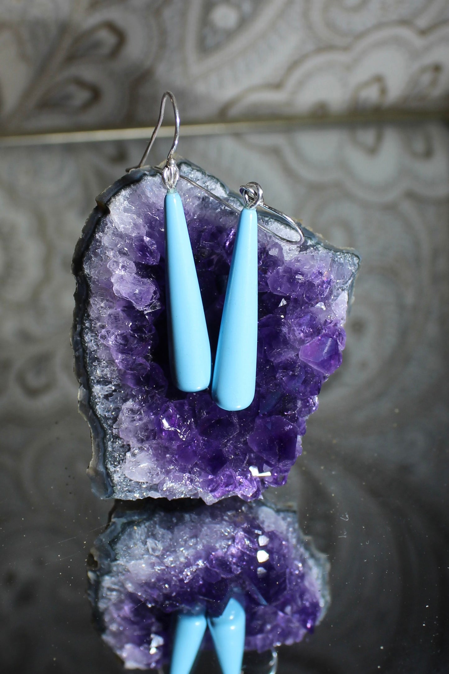 Skyli Designs- Small Turquoise Drop Earrings