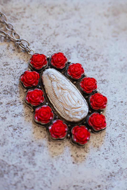 Tara Gasparian | Red Rose Mary Necklace