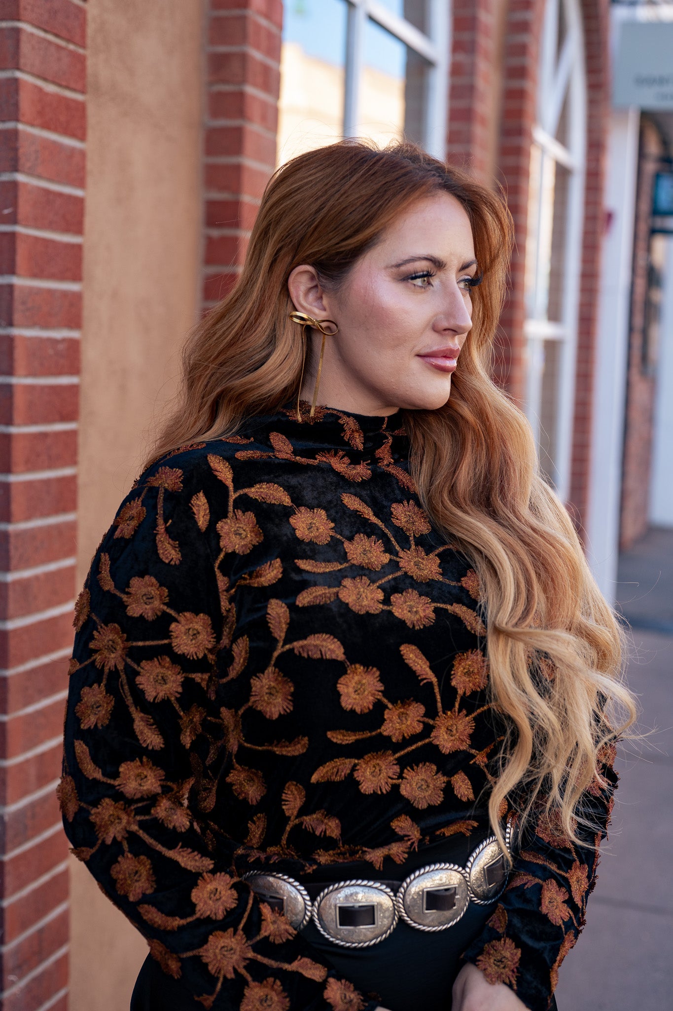 Tribal | Mock Neck Top