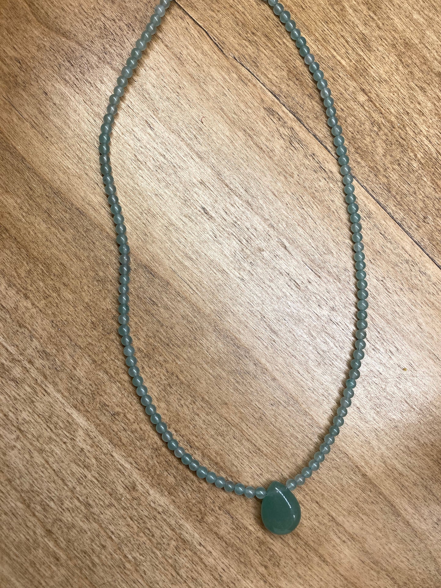 Seeds and Stones - Green Adventurine Necklace