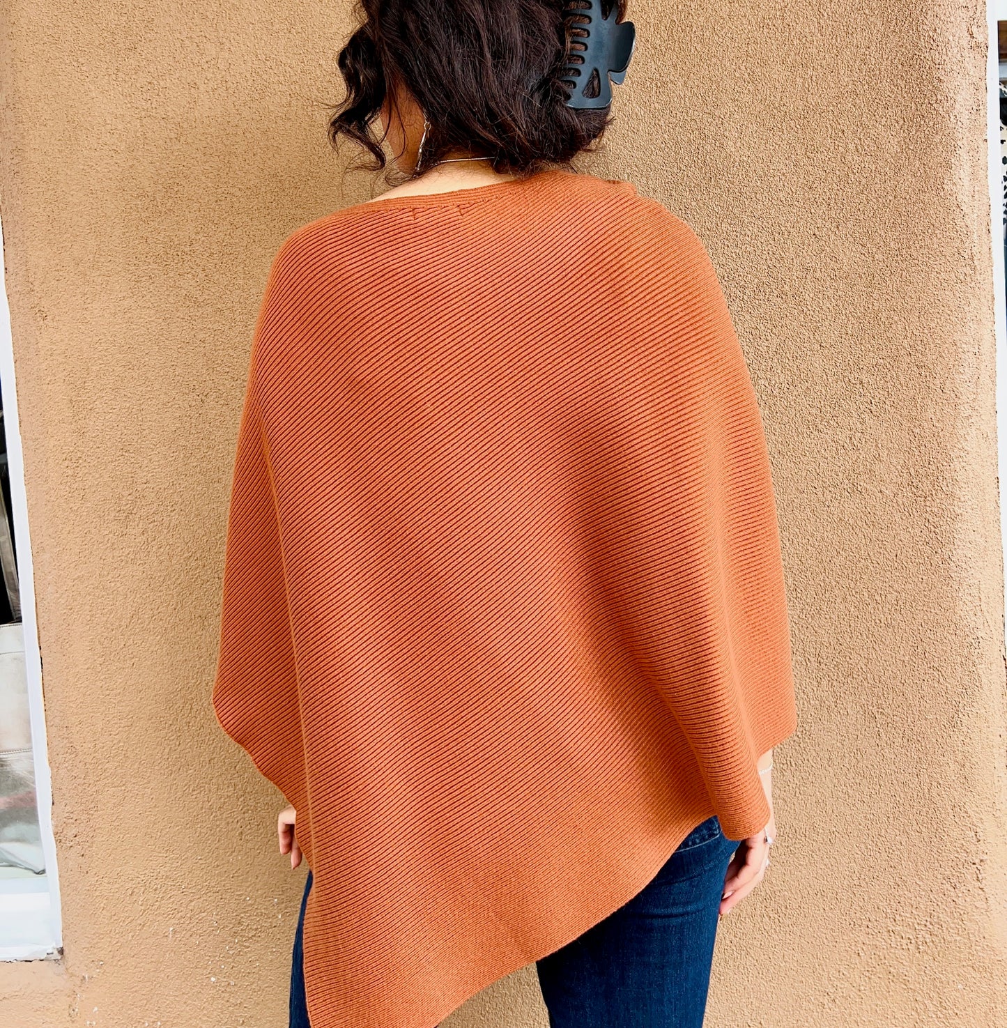 Made in Italy-Knit Poncho