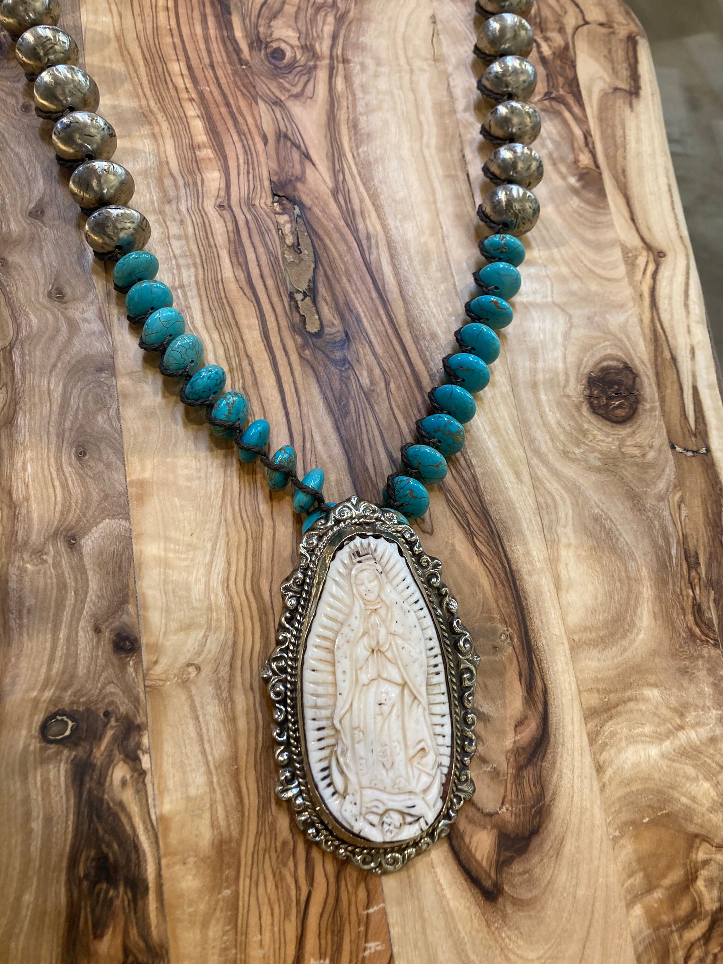 Tara Gasparian - Turquoise Guadalupe Necklace