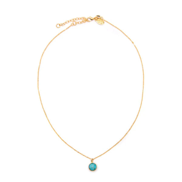 Athena | Turquoise Coin Necklace