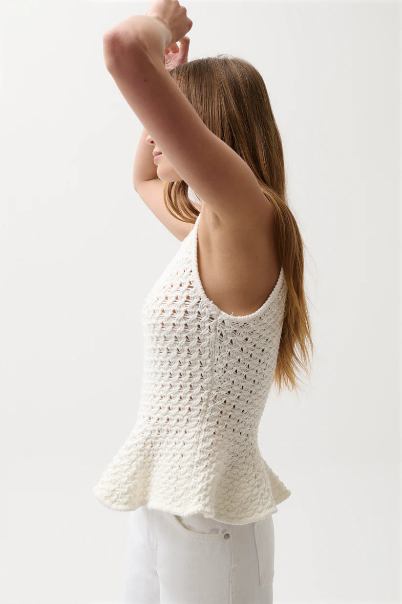 Pistola | Anna Peplum Sweater Tank