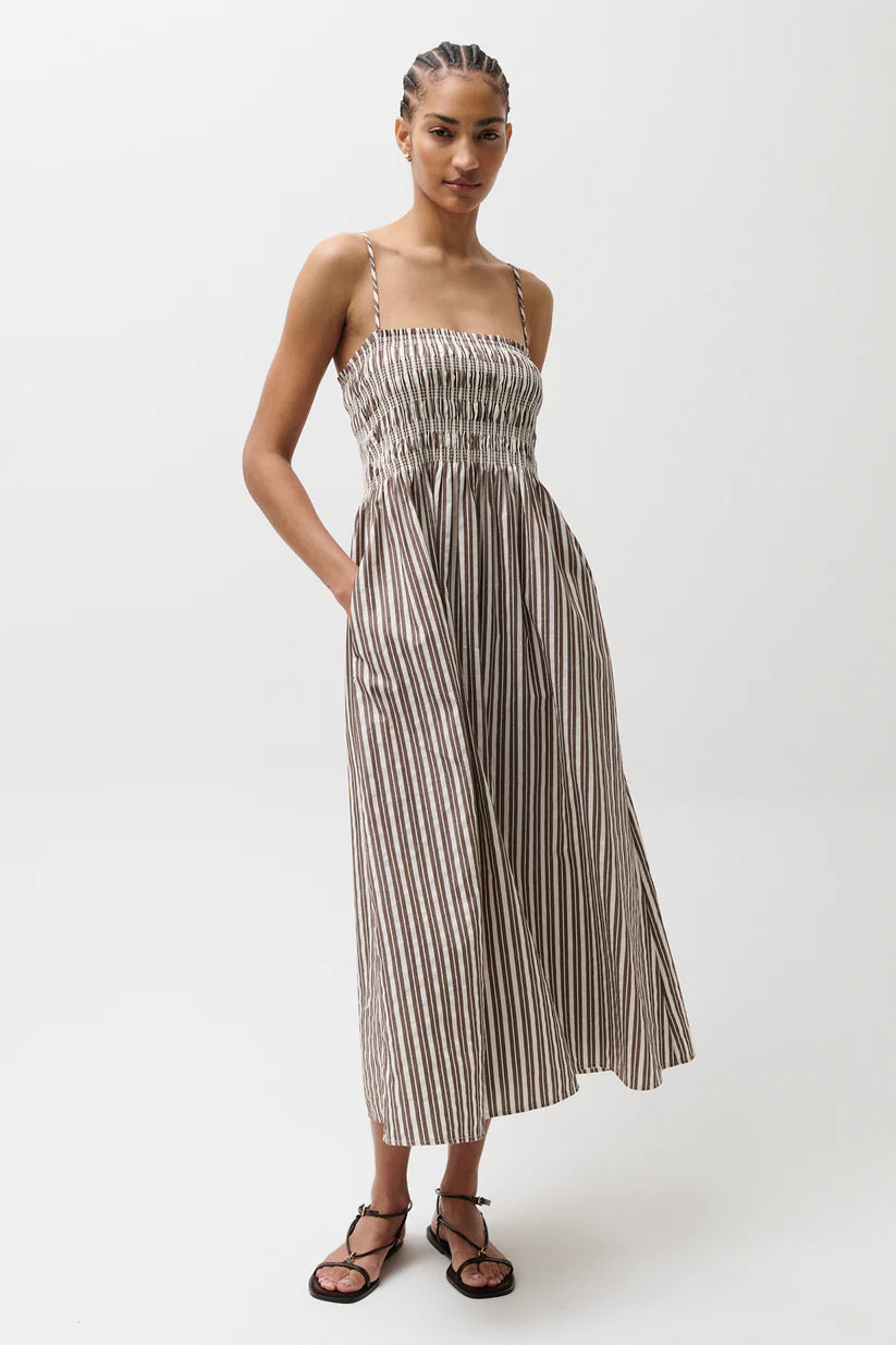 Pistola | Bianca Shirred Bodice Dress