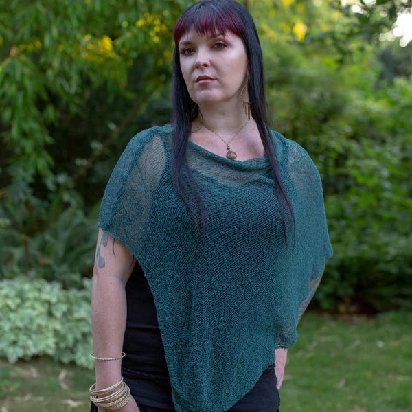 Ruby Sera | Sheer Sweater Poncho