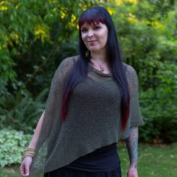Ruby Sera | Sheer Sweater Poncho