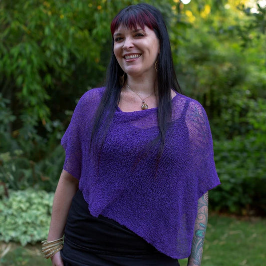 Ruby Sera | Sheer Sweater Poncho