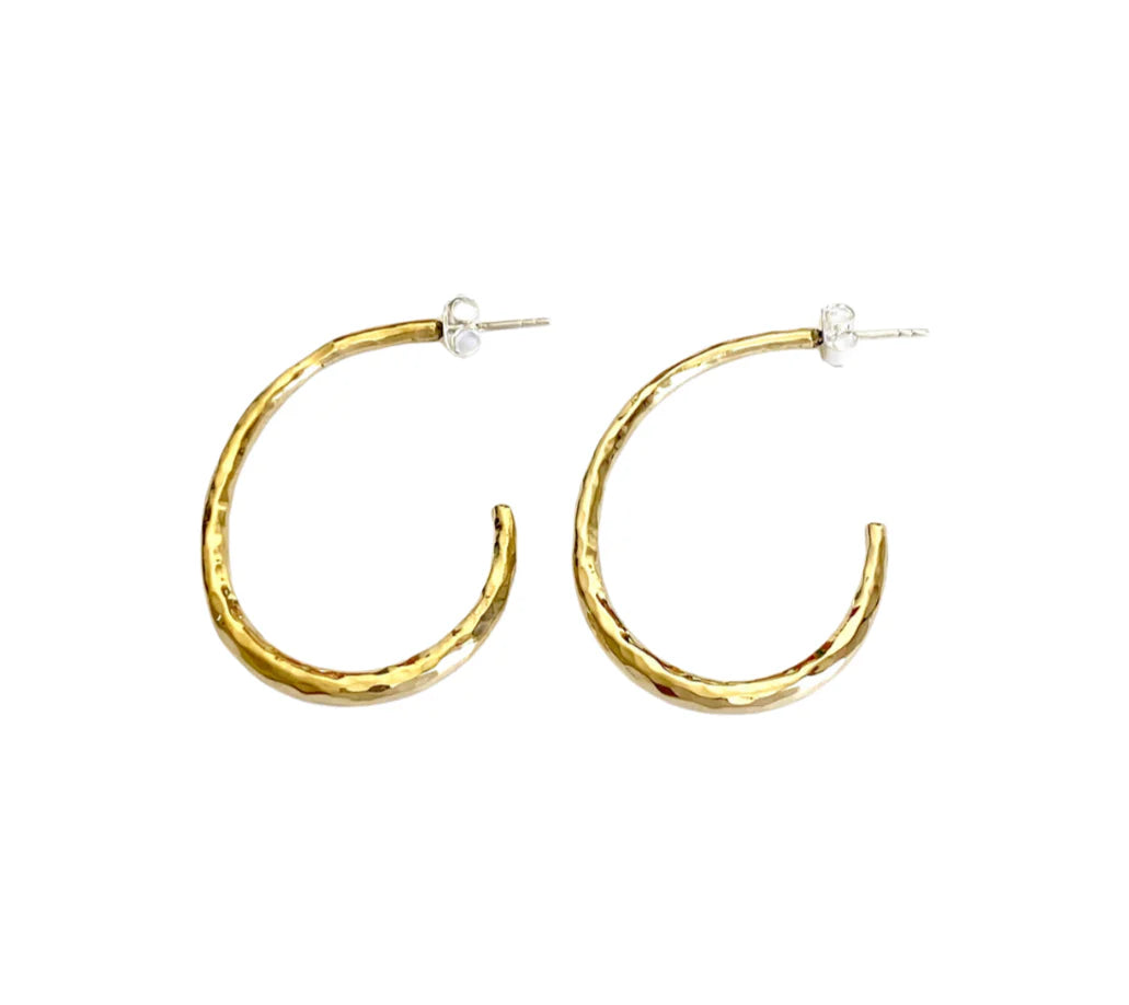 Ritual | Hand Hammered Brass Hoops