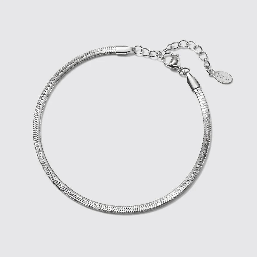Bizou | Flat Snake Mesh Bracelet