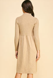 Pinch- Sweater Dress- Taupe
